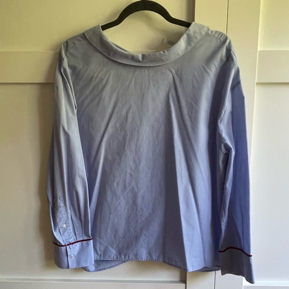 Zara blue blouse
